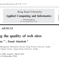 مقاله Assessing the quality of web sites