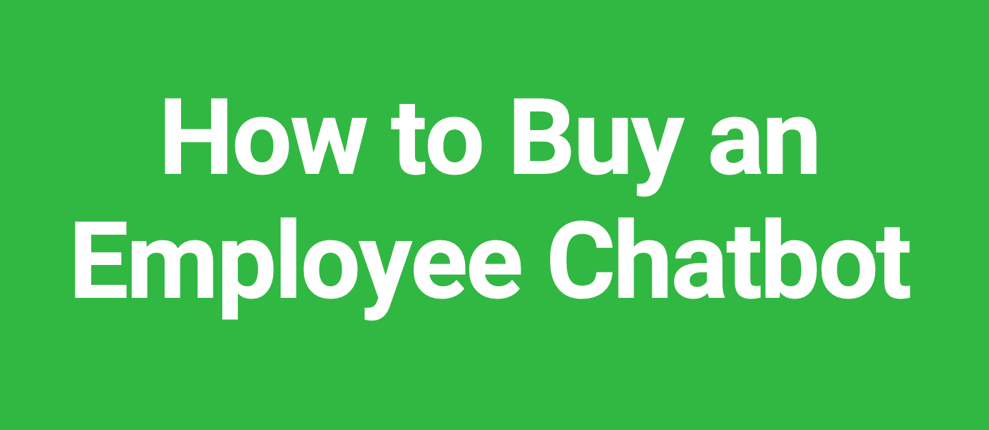 کتاب How to Buy an Employee Chatbot