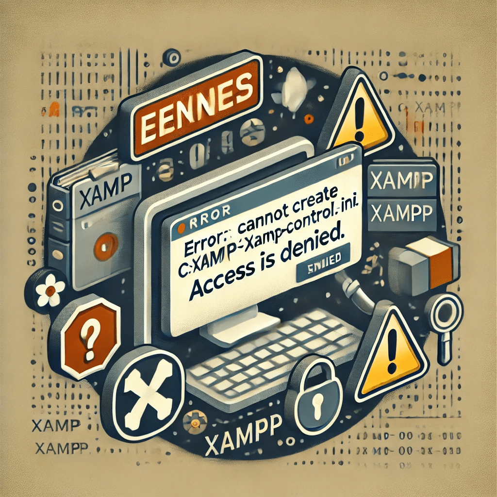 مشکل xampp-control.ini access denied