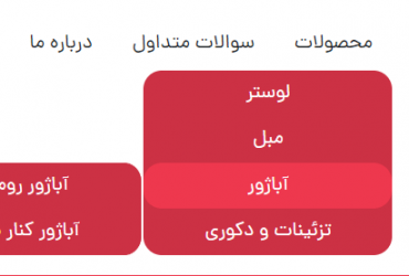 استایل زیرمنوی آبشاری برای قالب وردپرس شخصی